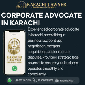 Corporate Advocate in Karachi